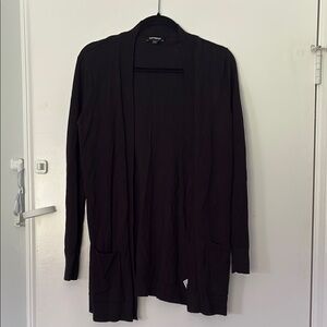 Express Women's Black Open Front Cardigan